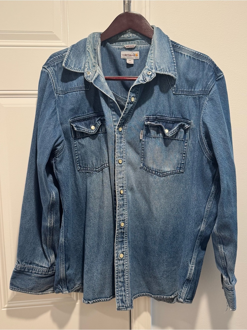Carhartt Light Blue Denim Work Shirt
